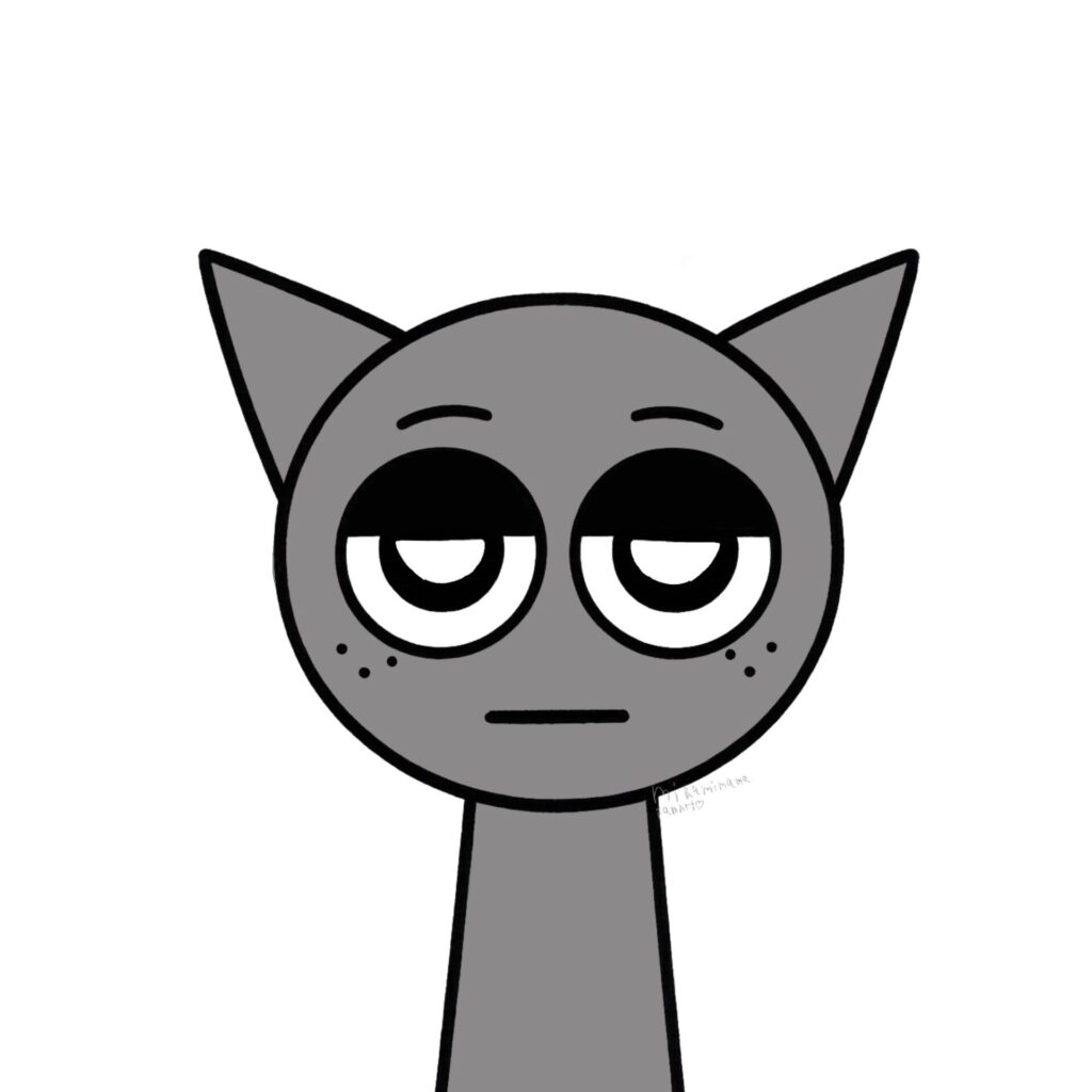 スプランキーのキャラクター、グレイ(Gray)通常モードのオリジナル画像