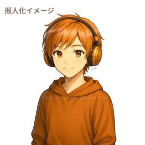 スプランキー　オレン 擬人化 オリジナル ファンアート