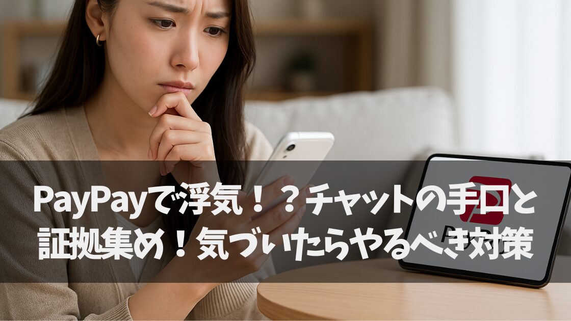 PayPay チャット　浮気