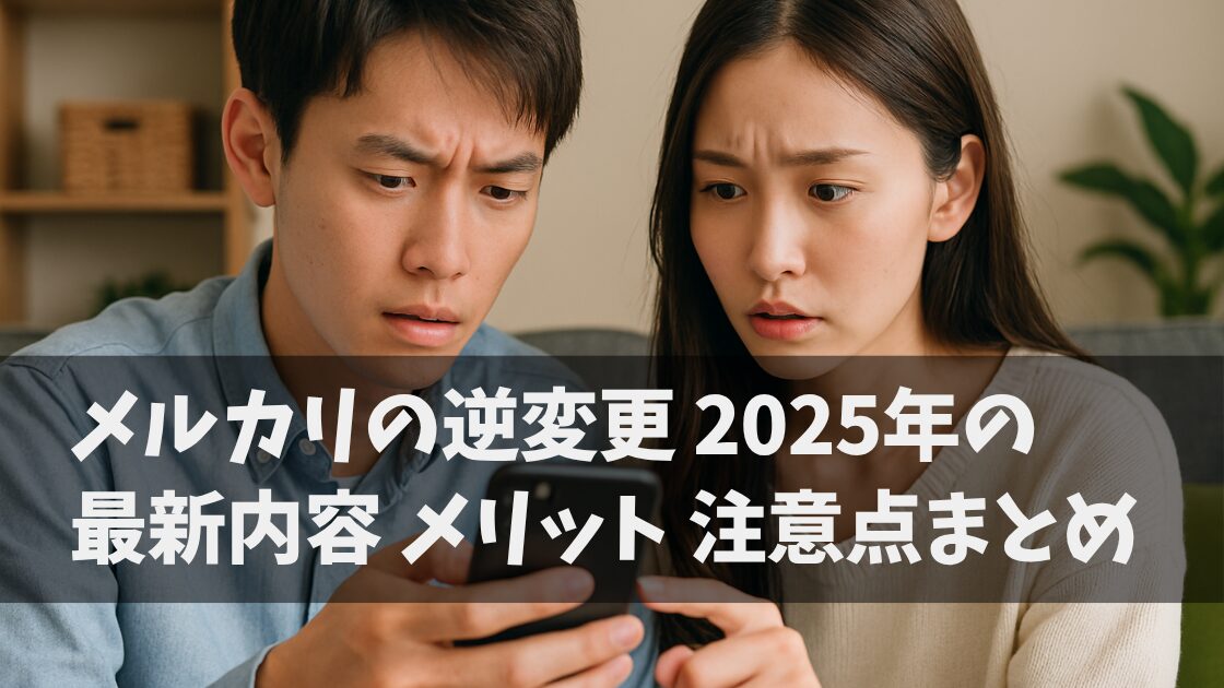 メルカリの「逆変更」2025年の最新内容まとめ｜ユーザー・販売者のメリットと注意点